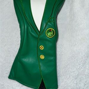 Green Golf Club Headcover with Yellow Accents men’s suit